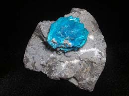 Related Cavansite Flower on Rock